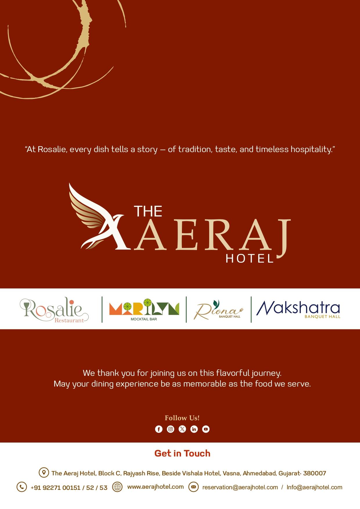 Rosalie Restaurant - Hotel Aeraj_Vishala