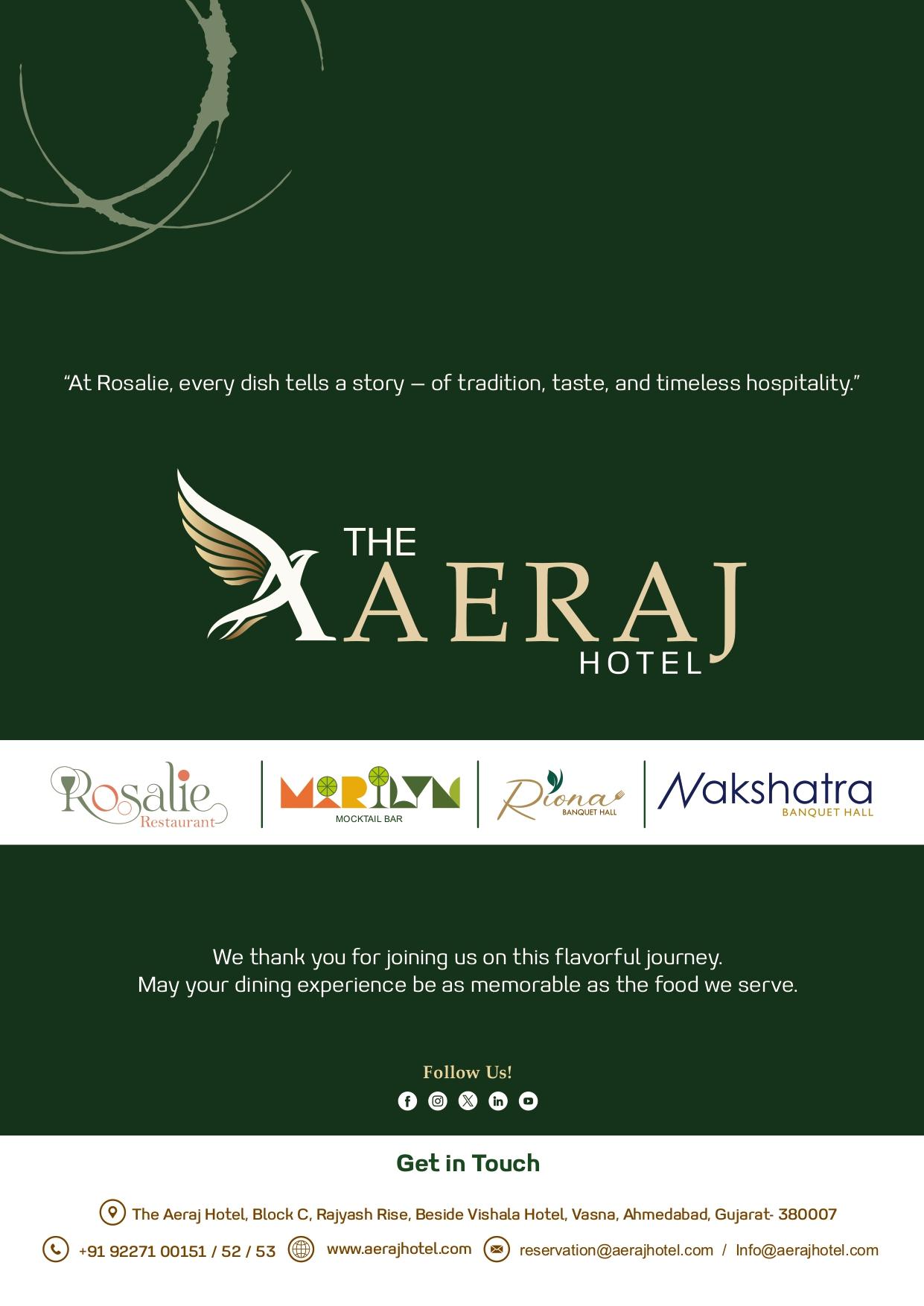 Rosalie Restaurant - Hotel Aeraj_Vishala